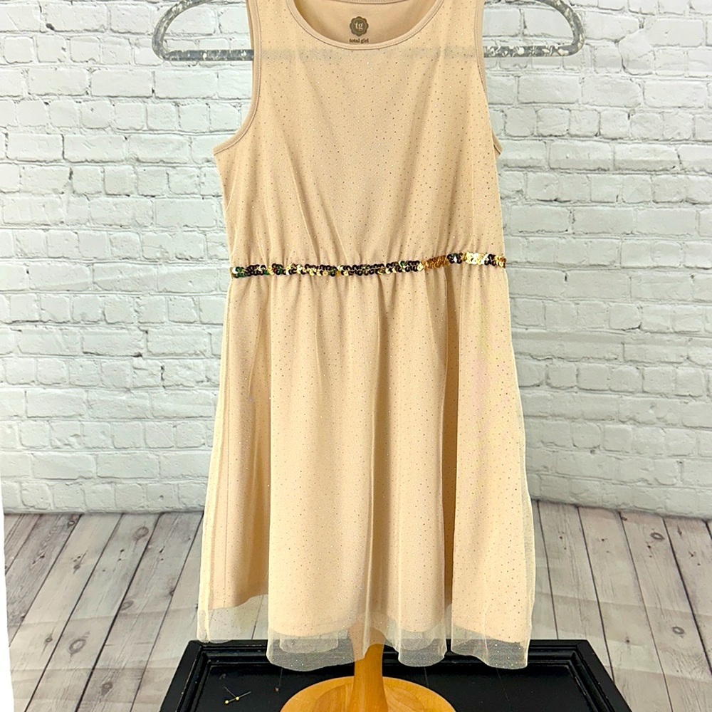 Gold Sparkle Girls‎ size 10 dress